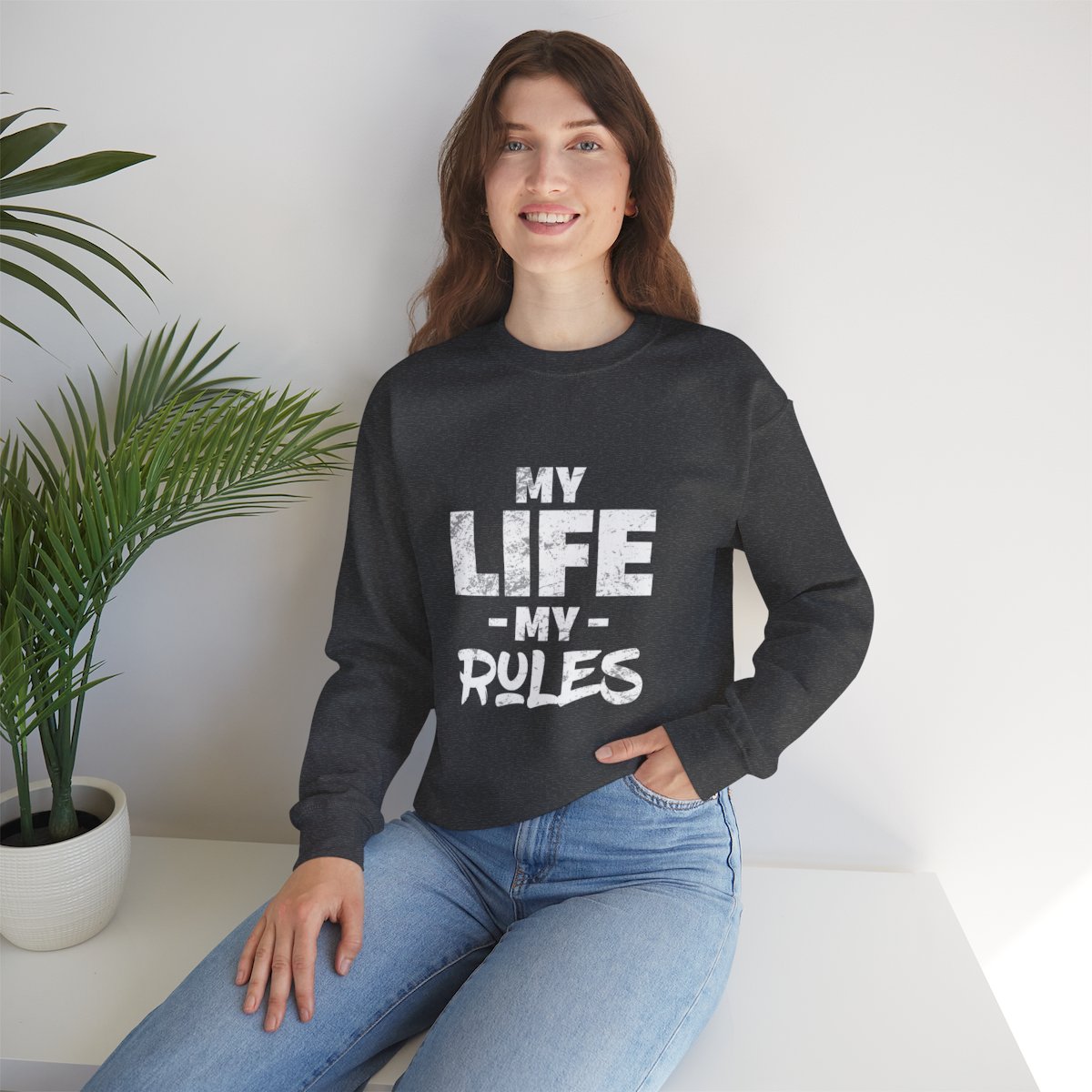 My Life My Rules Hoodie | Unisex Motivational Streetwear Sweatshirt | Bold Graphic Pullover for Confidence & Self-Expression